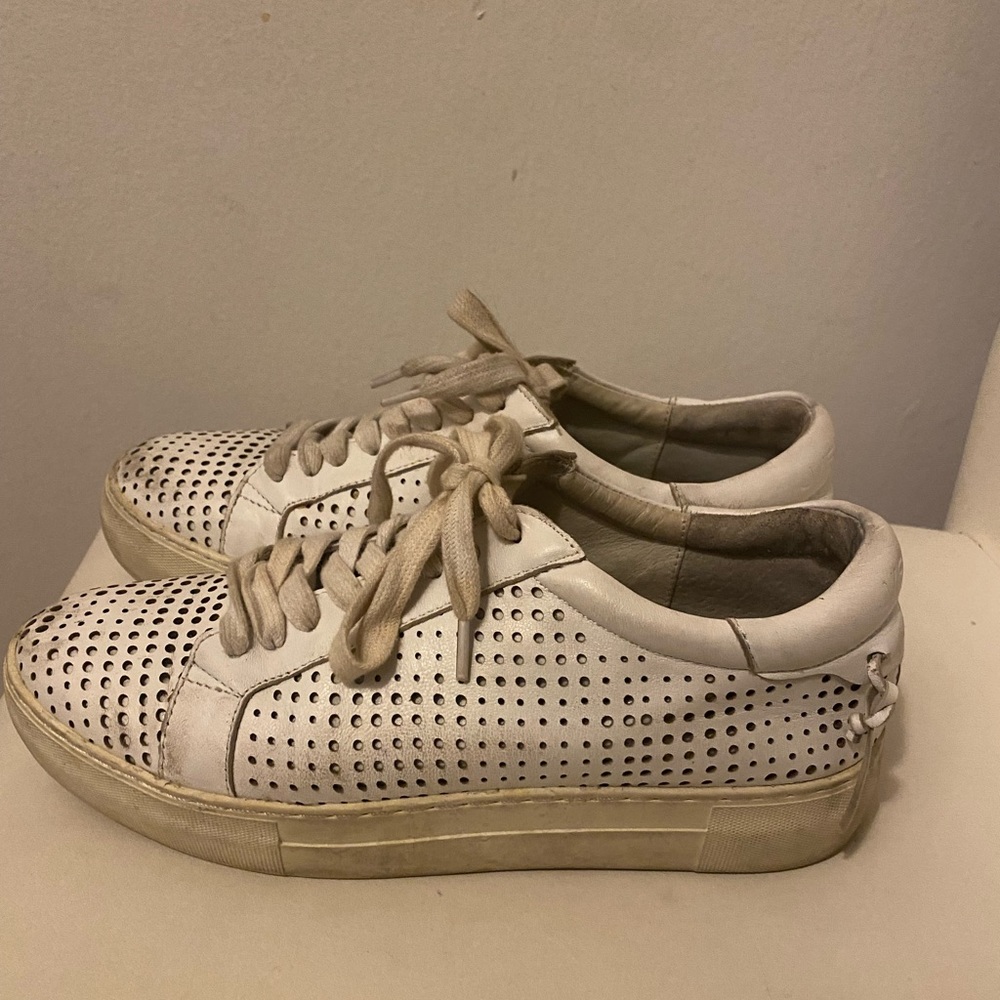 J Slides White Sneakers